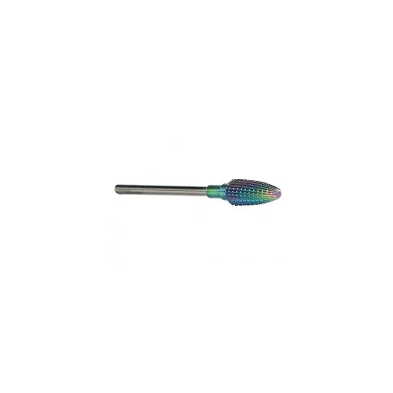 BIT (CAPAT) CONIC Unghii Carbid F-Blue Flame ( RAINBOW)