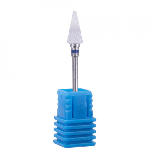 Bit/Cap de freza | Conic(triunghi) | Ceramica | Pentru gel | Albastru - Duritate medie