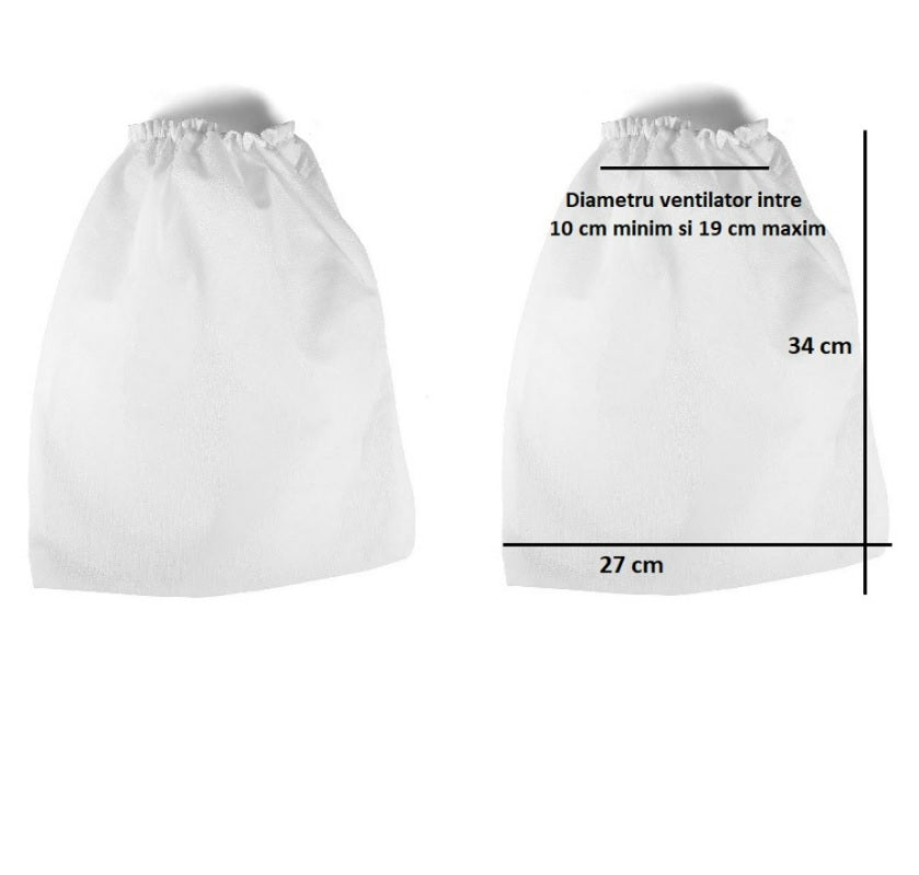 SAC rezerva aspirator unghii / aspirator manichiura /colector praf - volum MARE
