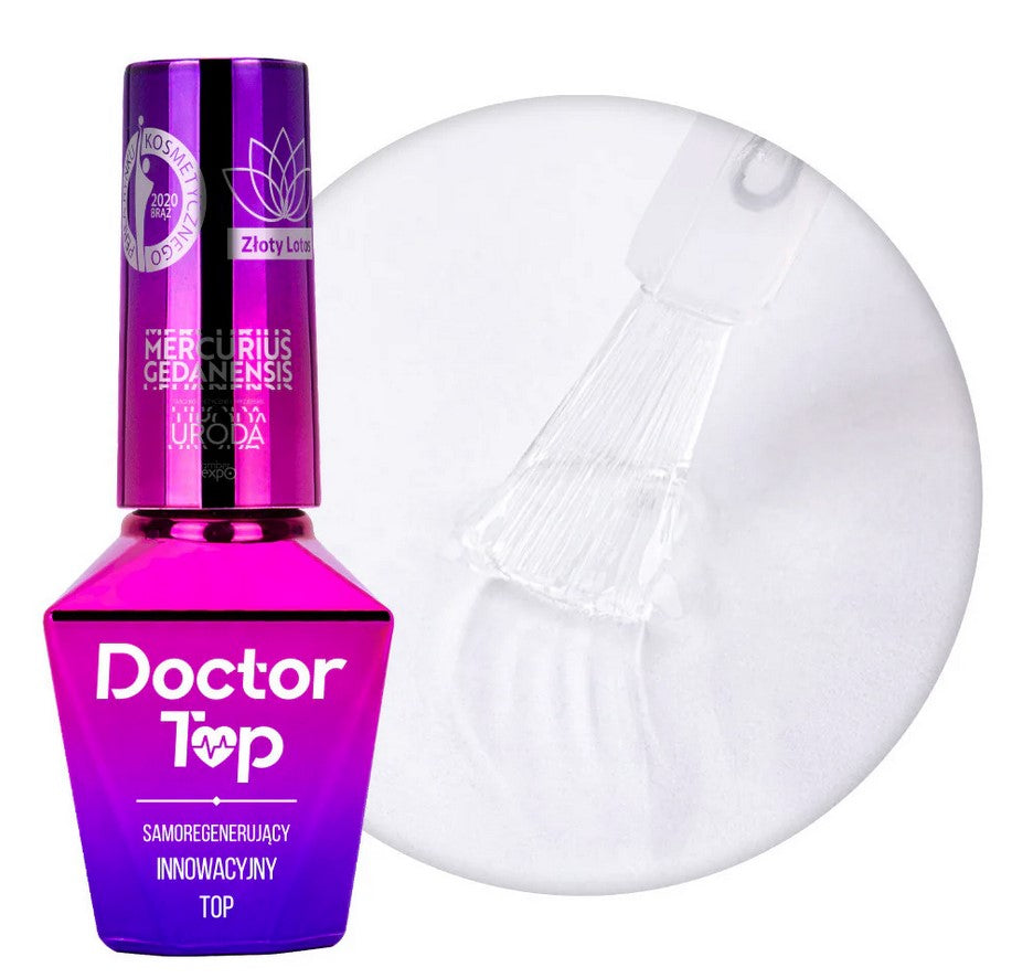 SET Bonder Base + Doctor Top Molly Lac + Oja semipermanenta MollyLac Pin-up Girl Amoretto Nr. 371 (ROSU)