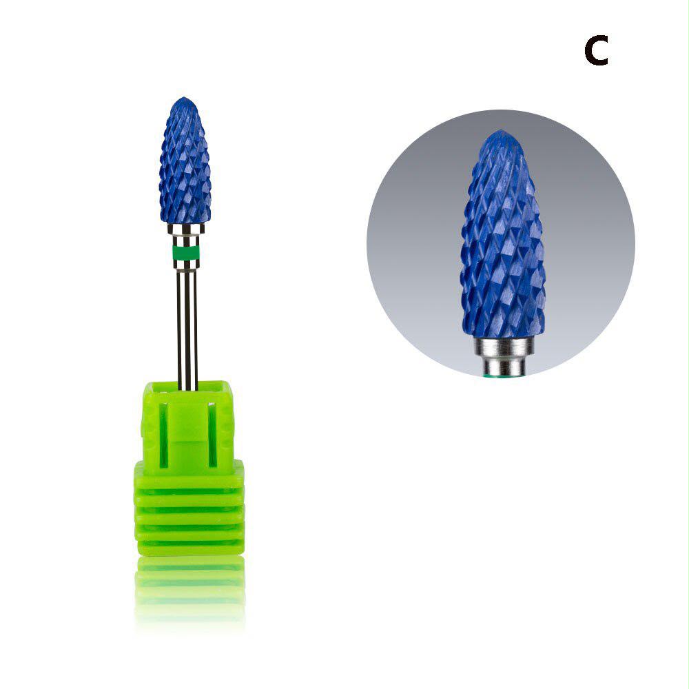 Capat freza carbid tungsten conic albastru C bit indepartare acril