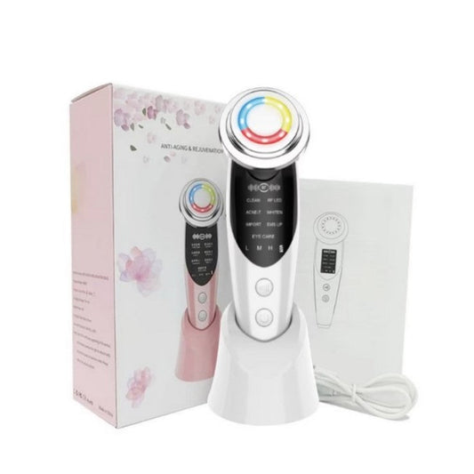Aparat pentru intinerirea pielii | 7in1 | masaj facial, lifting, anti rid, lumina led, curatare pori, indepartare riduri si cearcane
