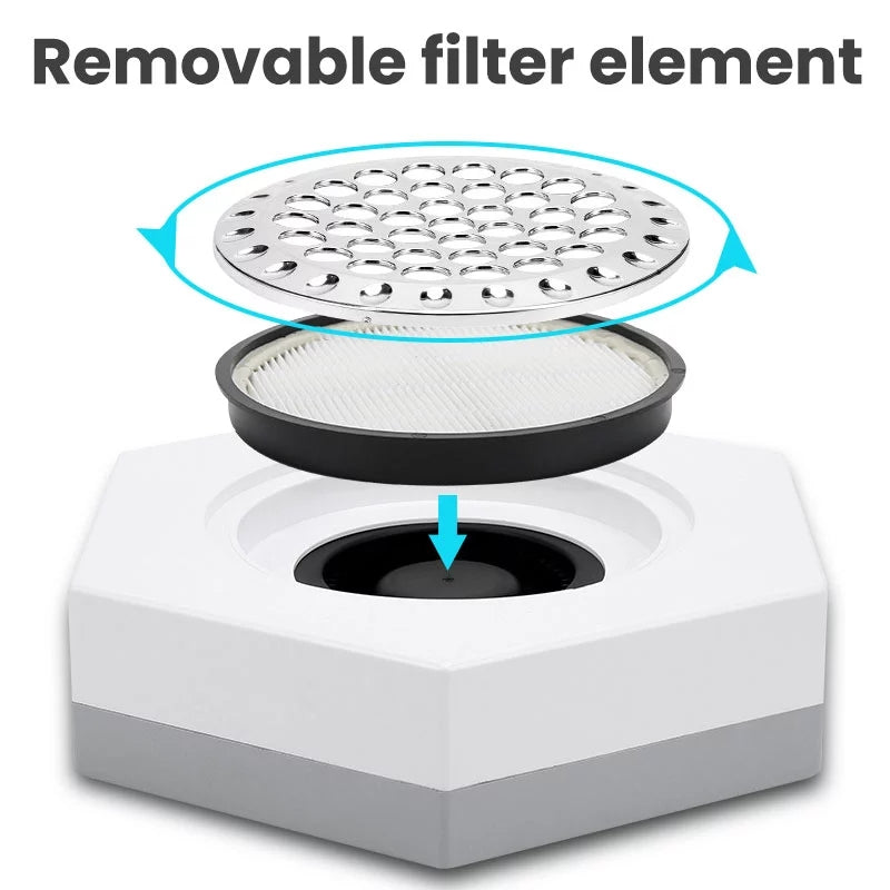 Aspirator manichiura cu filtru | 80W | Hexagon