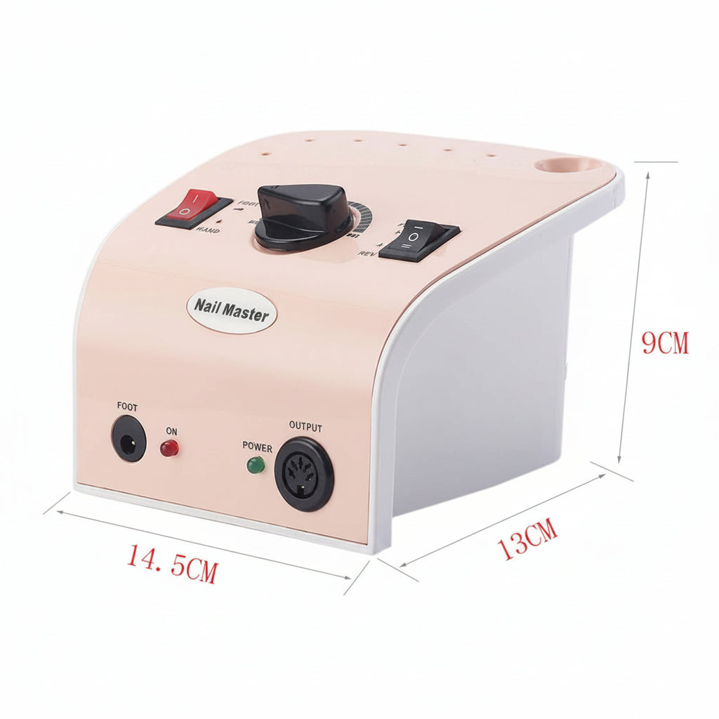 Dimensiuni si specificatii freza electrica profesionala JMD-304, aparat pentru manichiura si pedichiura cu viteza maxima