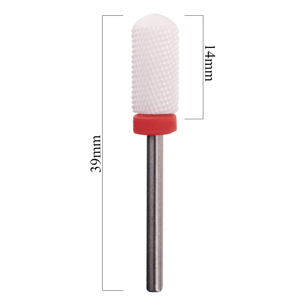Bit/Cap de freza | Varf rotunjit | Ceramica | Duritate mica - Fină - Rosu