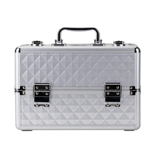 Geanta medie cu organizator | Diamond 3D | SILVER | marimea M
