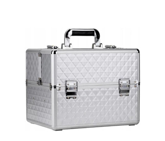 Geanta mare cu organizator | Diamond 3D | SILVER | marimea XL