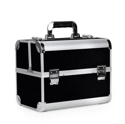 Geanta cosmetica cu organizator | Negru | Marimea L