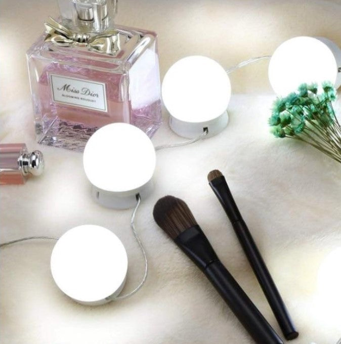 Kit 10 becuri pentru oglinda make-up | Vanity mirror | LED | 3 trepte iluminare