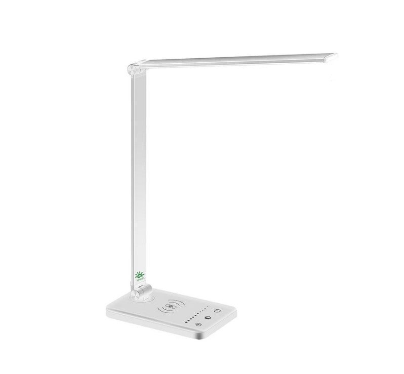 Lampa De Birou LED | 10 Nivele Intensitate, pliabila | Incarcare Wireless Telefon