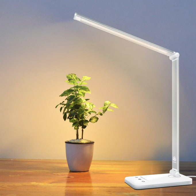 Lampa De Birou LED | 10 Nivele Intensitate, pliabila | Incarcare Wireless Telefon