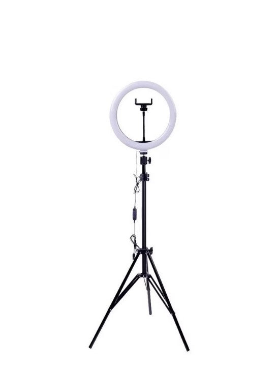 Pachet promo: Lampa circulara LED Ring Light 26cm + Telecomanda bluetooth pentru telefon