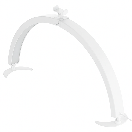 Lampa LED semiluna de masa, pliabila, 36W, culoare alba