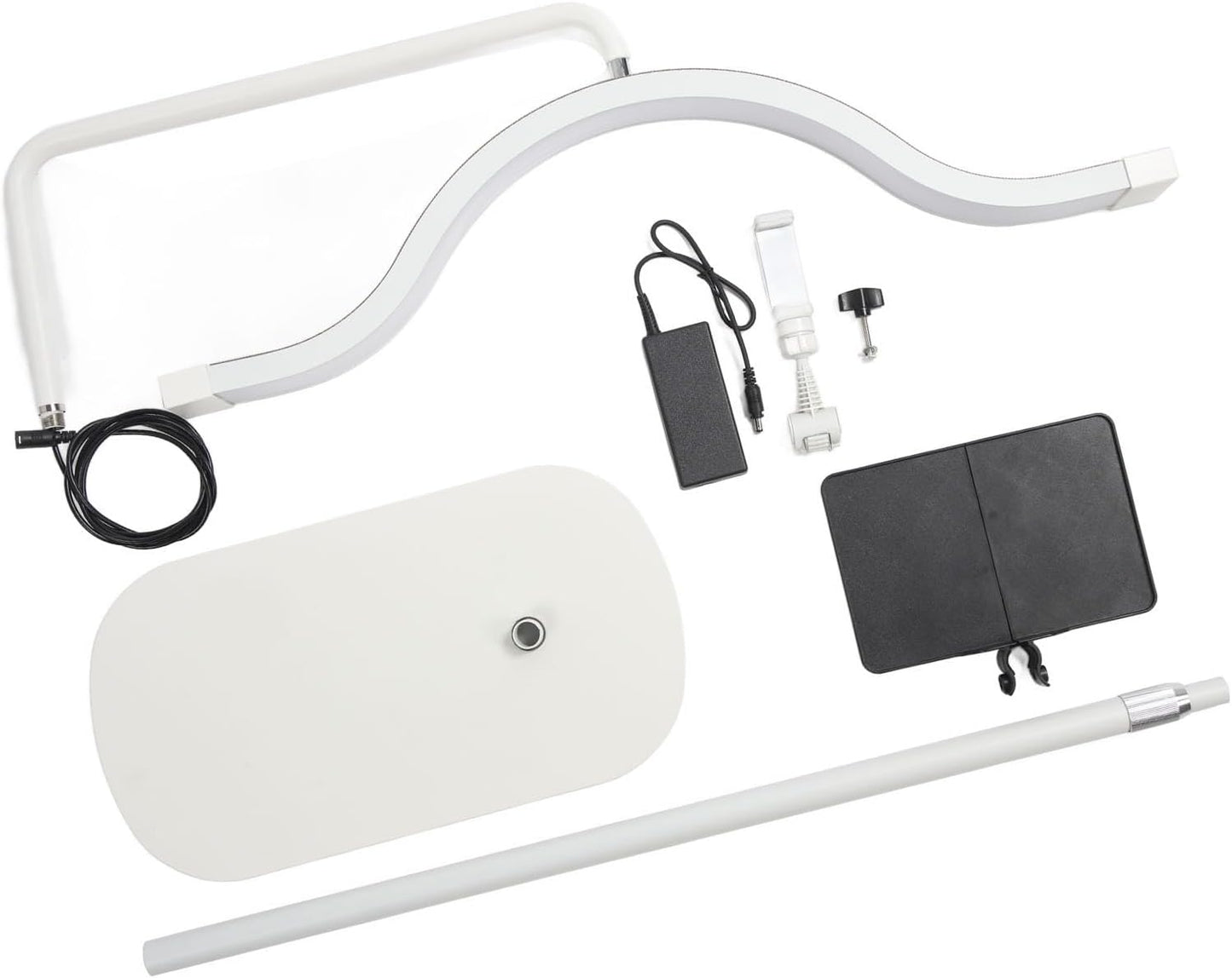 Lampă LED CLOUD semilună 50w, 72cm | Alb - Negru