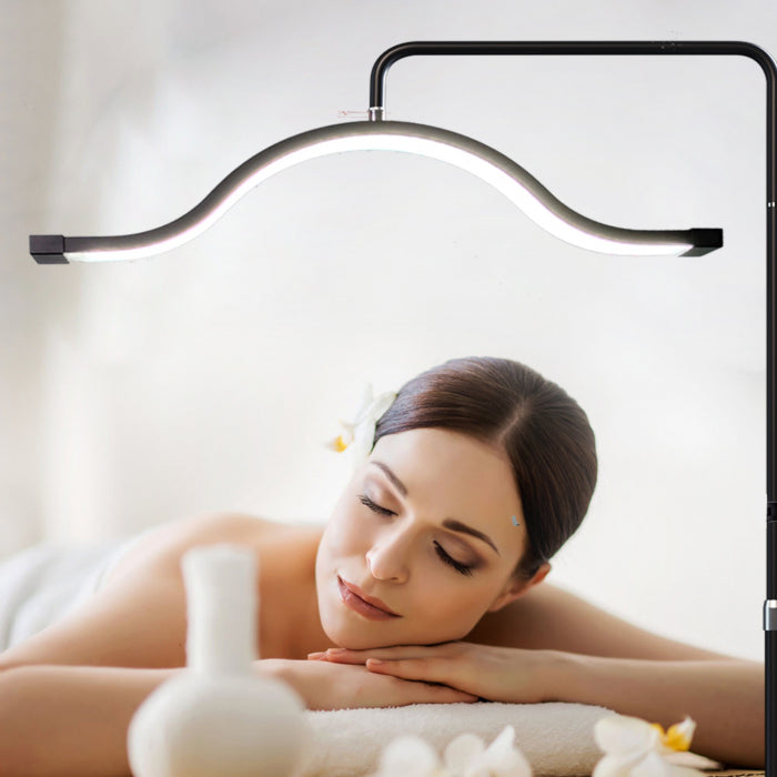 Lampă LED CLOUD semilună 50w, 72cm | Alb - Negru