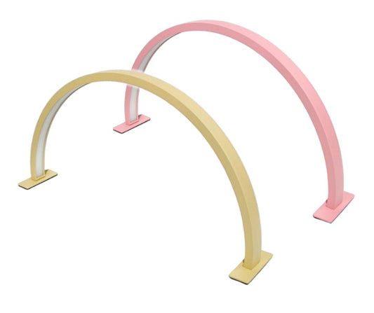 Lampa semiluna pentru masa 36w, 58cm diametru | roz | LED