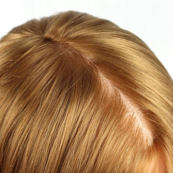 Cap de practica pentru coafor, par blond, 60cm