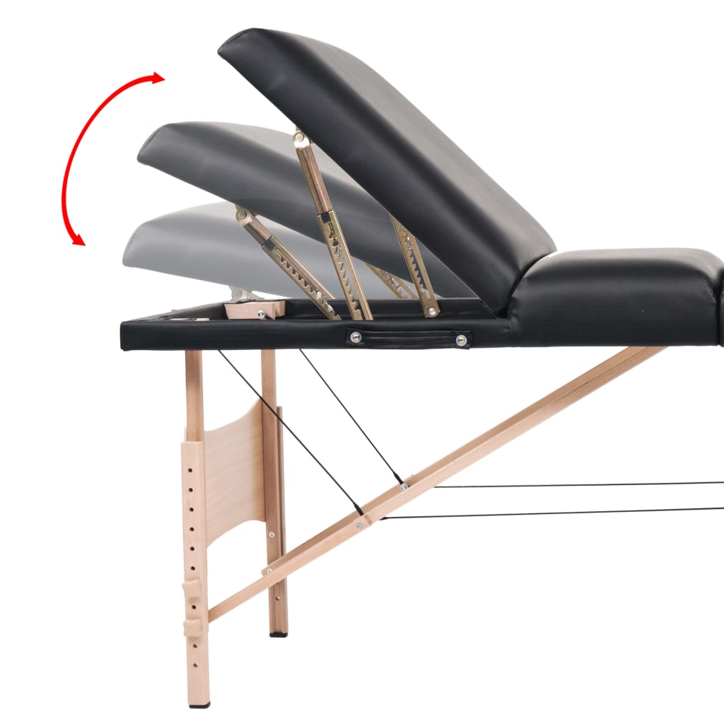 Pat Cosmetica cu 3 Sectiuni, LATIME 70cm -Negru