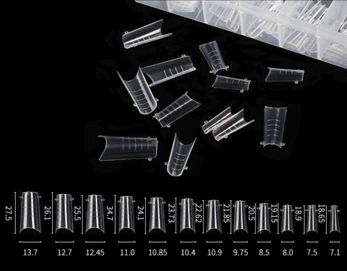 Tipsuri Reutilizabile Dual Form NO. #7 – Design Patrat / Square (120 buc)