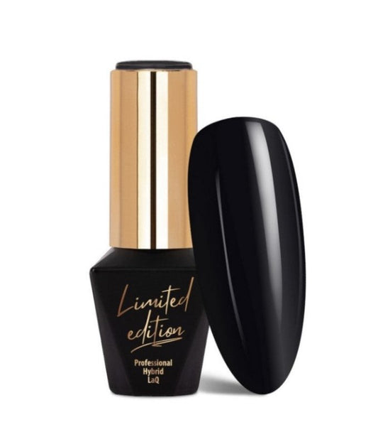 Ojă semipermanentă MollyLac Limited Edition | Madly Black | 10g | Nr. 418