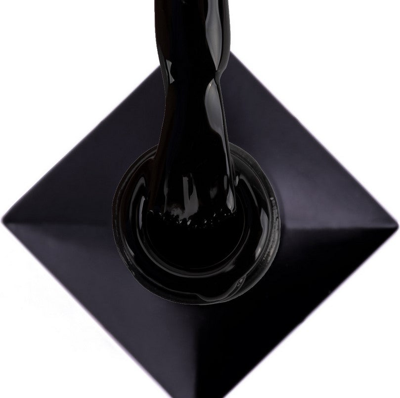 Ojă semipermanentă MollyLac Limited Edition | Madly Black | 10g | Nr. 418