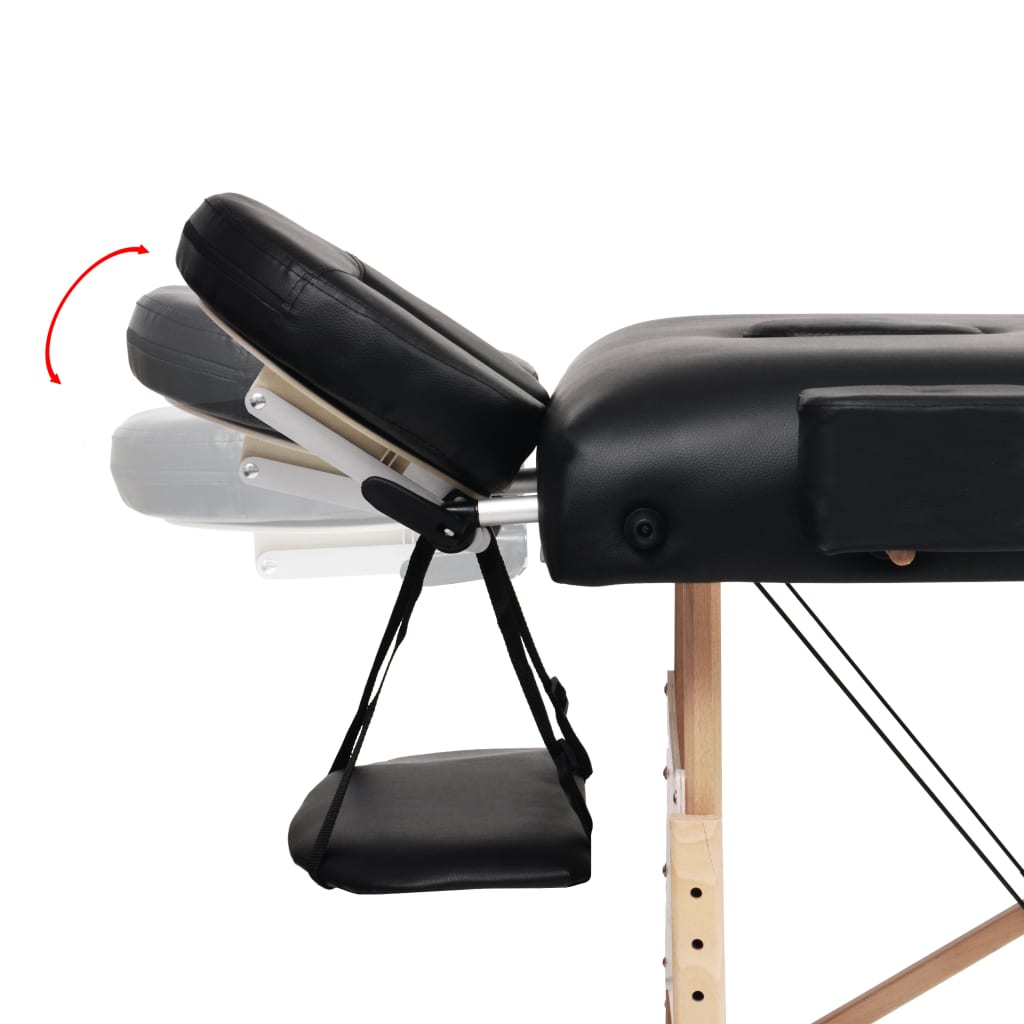 Pat Cosmetica cu 3 Sectiuni, LATIME 70cm -Negru