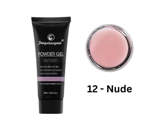 Polygel FSM Nr. 12 – Gel de construcție UV/LED 30ML - NUDE