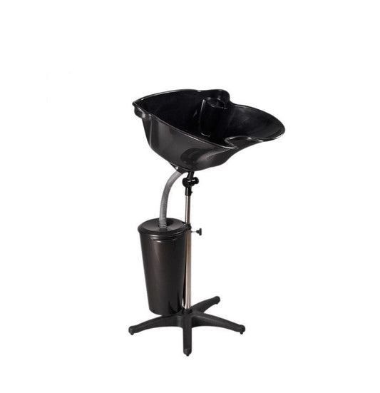 Scafa coafor/frizerie + recipient golire| Portabila | Negru