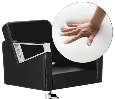 Scaun coafor / frizerie Black Tomas, pompa hidraulica, rotativ