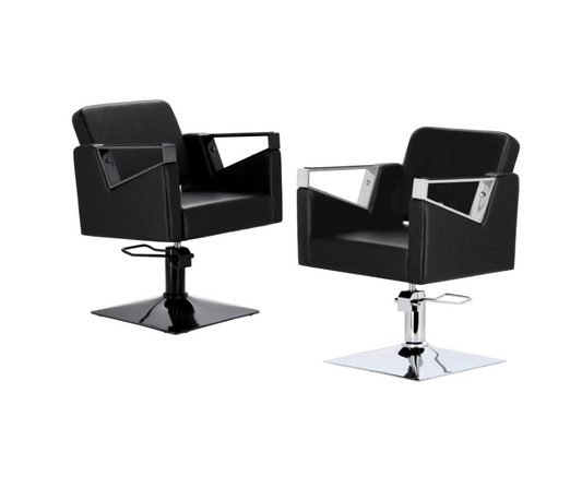 Scaun coafor / frizerie Black Tomas, pompa hidraulica, rotativ