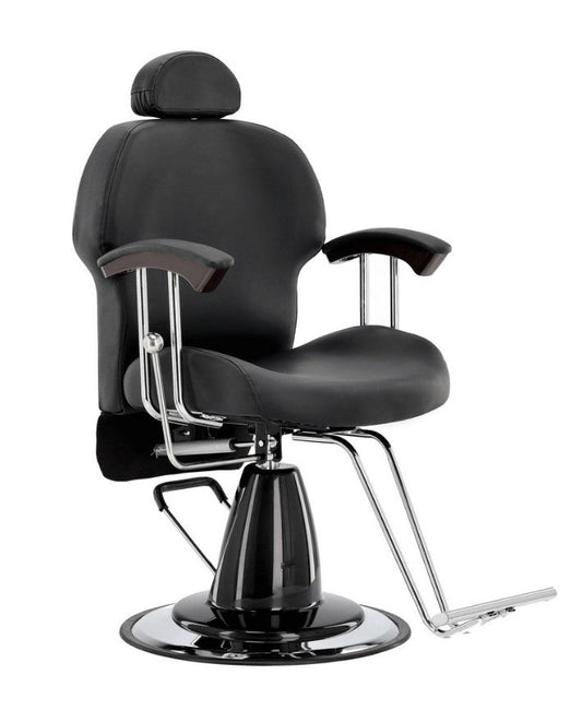 Scaun coafor/frizerie Olaf | Hidraulic | Negru