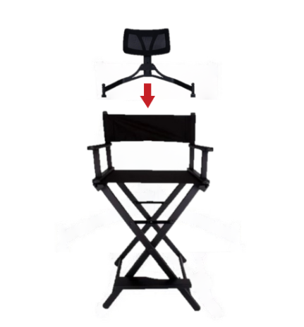 Tetiera pentru scaun Make-up | Negru
