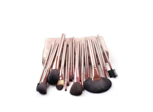 Set 18 pensule machiaj par natural calitate superioara Megaga, Gold