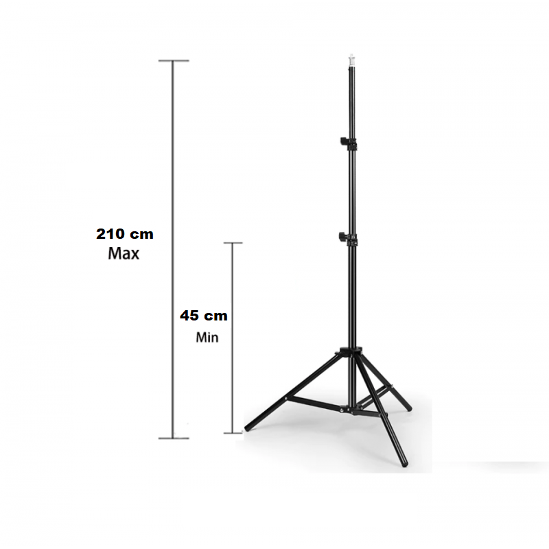 Ring Light Touch 46cm, telecomanda, trepied 210cm, 220v