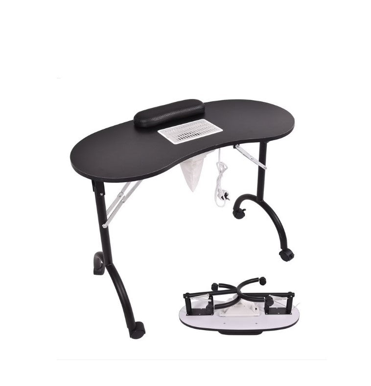 Masa pentru Manichiura-Pedichiura cu Aspirator Incorporat Plianta Neagra 9001