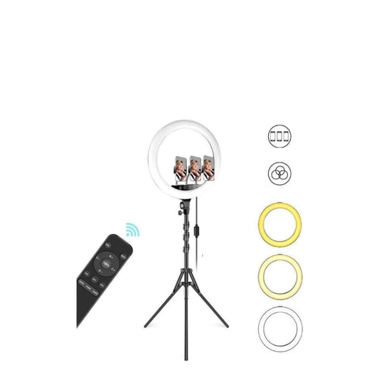 Ring Light Touch 46cm, telecomanda, trepied 210cm, 220v