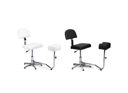 Scaun cu spatar si suport pedichiura, structura metalica - 3206