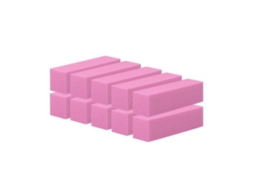 Set Buffer pentru unghii, 10 bucati, ROZ