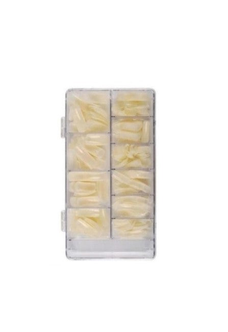 Set profesional 500 buc tipsuri culoare naturala, pentru manichiura unghii false