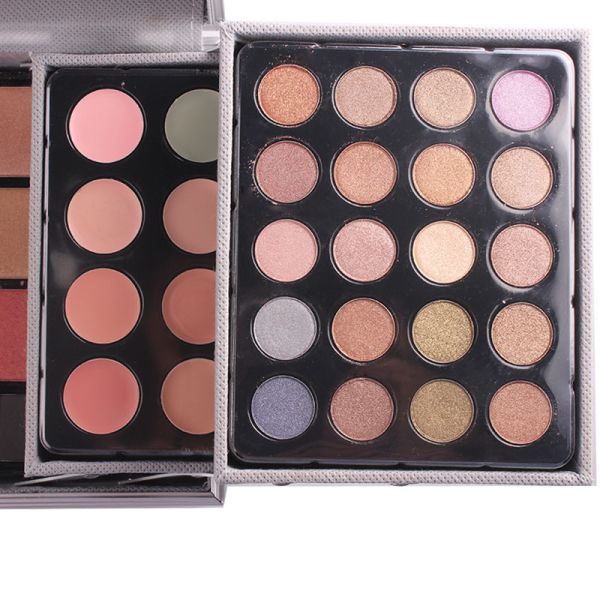 Trusa make up multifunctionala cu geanta Miss Rose, Animal print