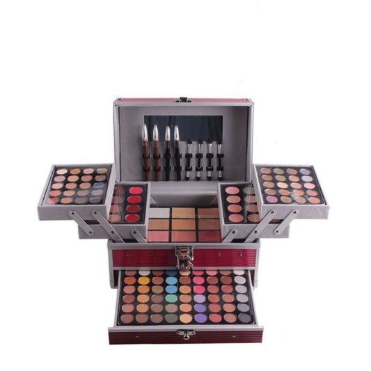 Trusa machiaj 196 nuante, geanta mare Miss Rose, Roz