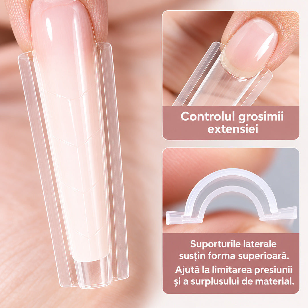 Detaliu al formelor transparente superioară și inferioară din sistemul Sandwich Dual Forms #38.