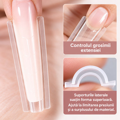 Detaliu al formelor transparente superioară și inferioară din sistemul Sandwich Dual Forms #38.