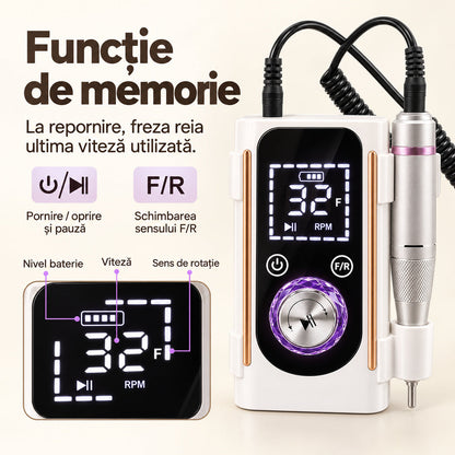 Freza BQ-112 cu functie de memorie a vitezei display LED si rotatie F R