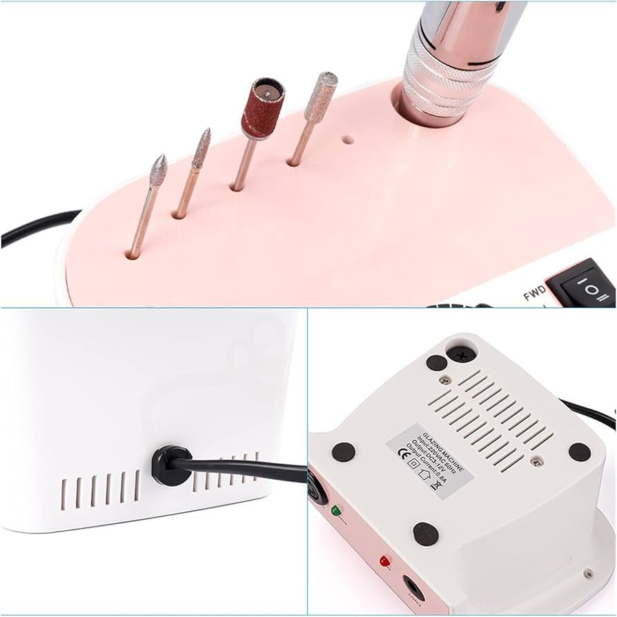 Set accesorii pentru freza electrica profesionala JMD-304, capete de freza pentru pilire, finisare si curatarea cuticule