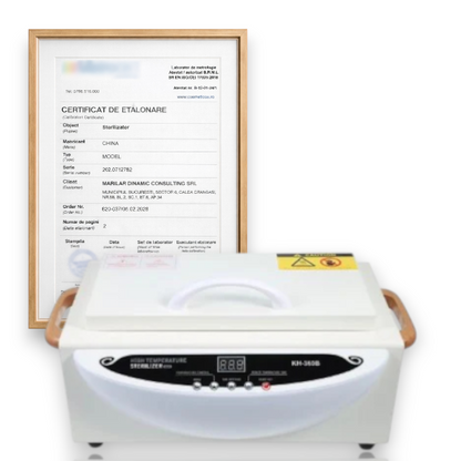 PUPINEL DIGITAL cu aer cald 250 grade Sterilizator Profesional KH-360B – CALIBRAT