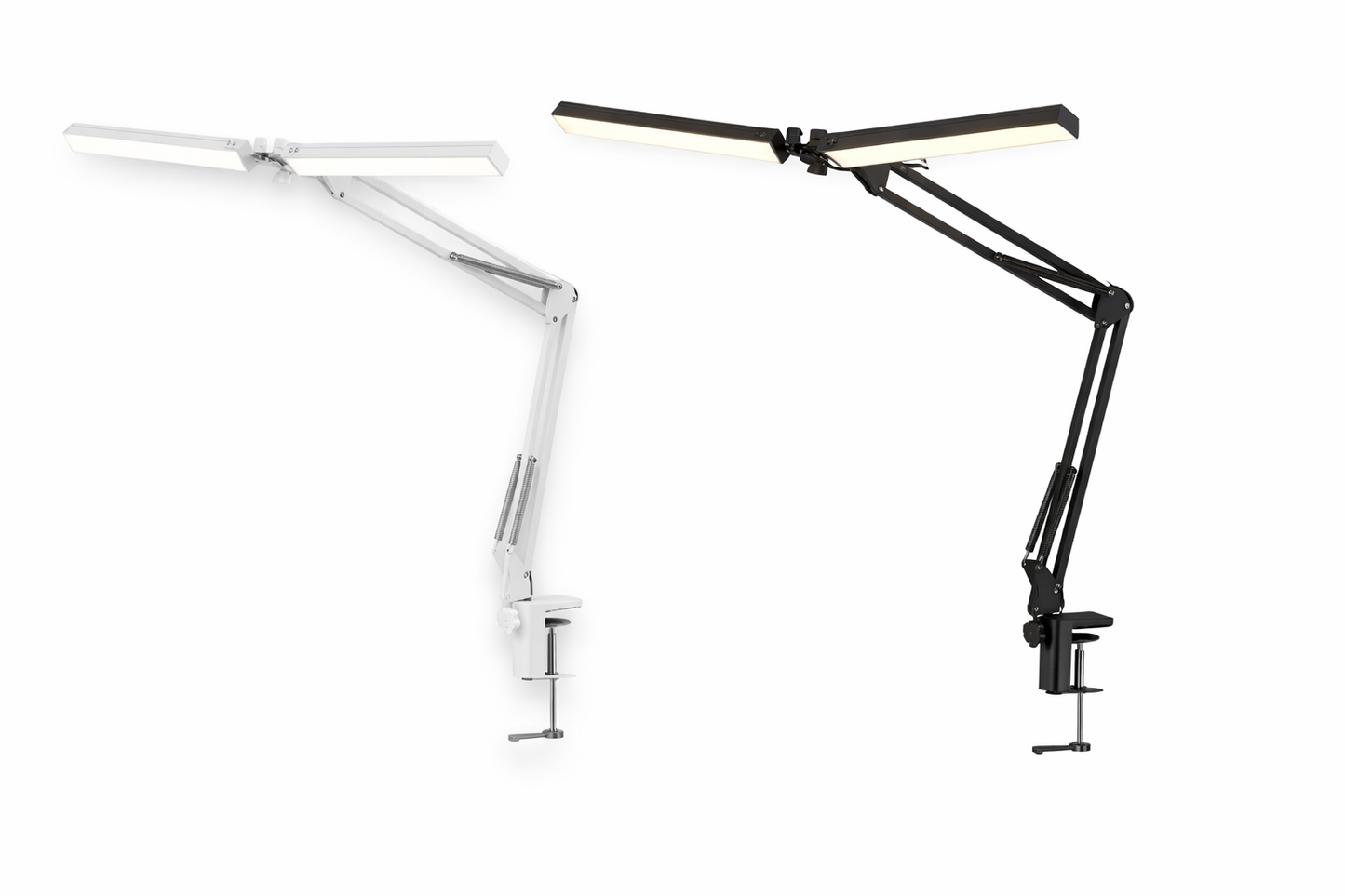 Lampa LED bagheta dubla, cu prindere de masa
