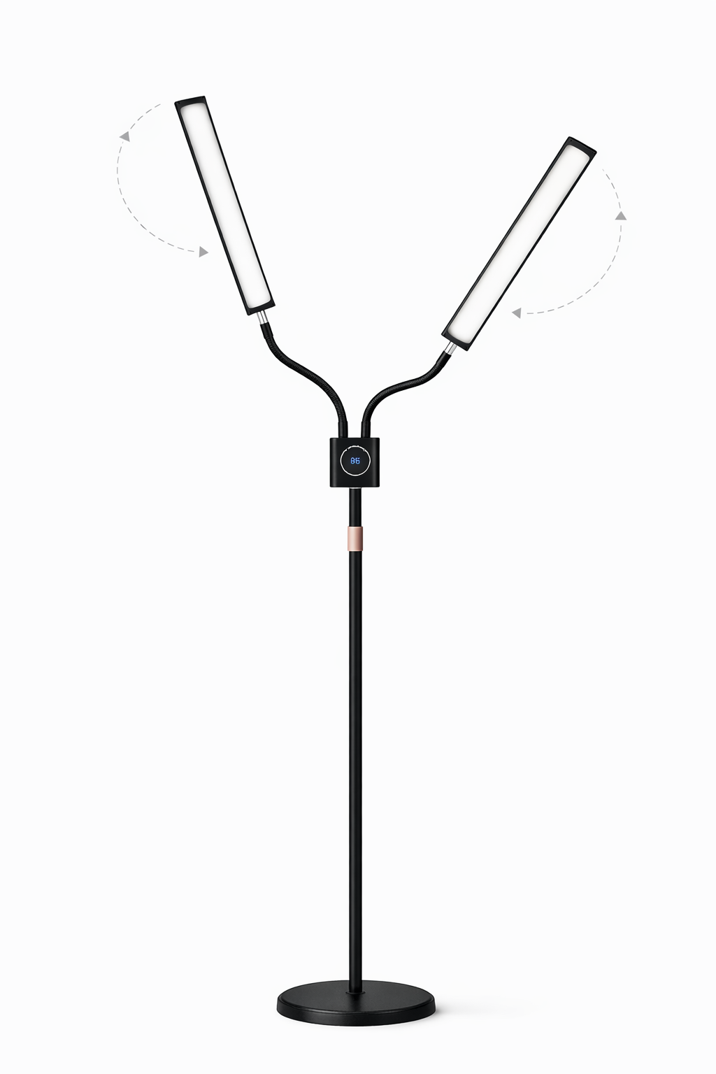 Lampă LED profesională cu iluminare dublă și suport smartphone – CS-D50S