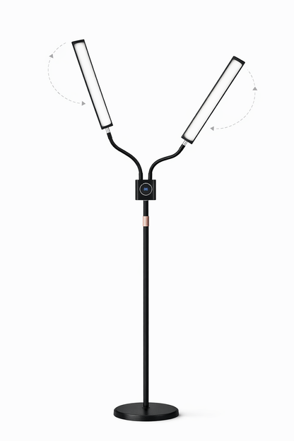 Lampă LED profesională cu iluminare dublă și suport smartphone – CS-D50S