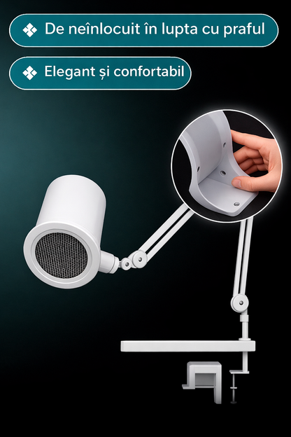 Aspirator Unghii Profesional cu LED si Reglaj Intensitate